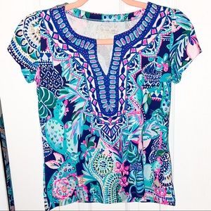 Lilly Pulitzer | XXS | Alora Top in Lookin Sharp